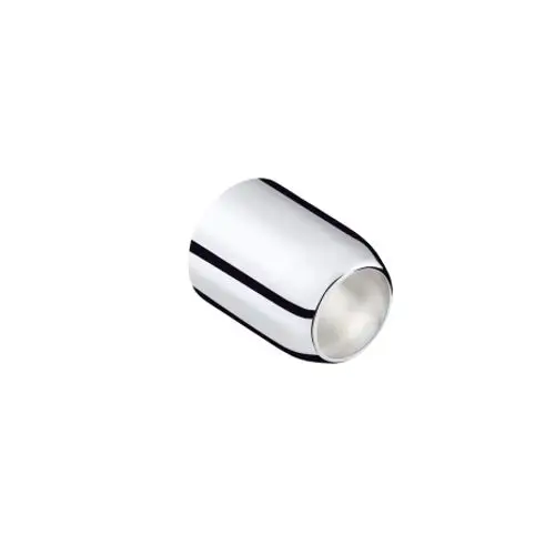 Hülse von Hansgrohe in glänzendem Chrom, zylindrische Form mit offener Seite, geeignet für Unterputzinstallationen in Wannen- oder Brausenmischern.